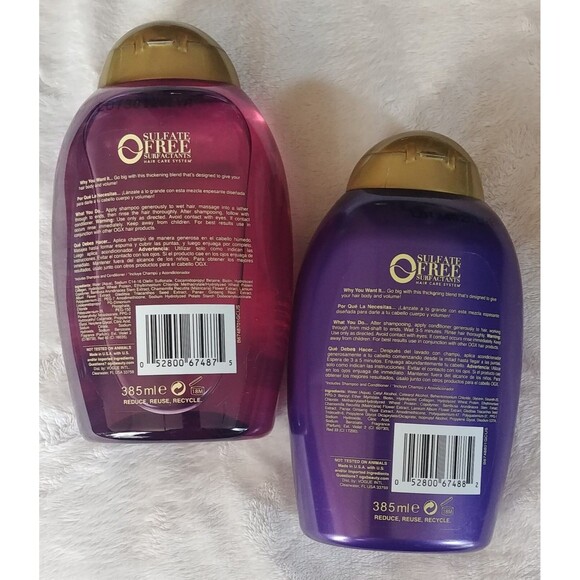 Shampoo and Conditioner new Ogx Biotin and Collagen EXTRA volume hair care - Picture 2 of 2